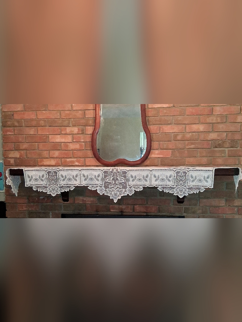 Lace Mantel Scarf
